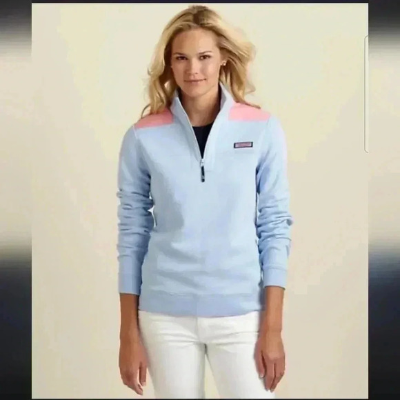 Vineyard Vines Top 1/4 Zip 100% Cotton Sweatshirt EUC - Picture 1 of 11